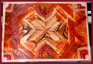 Mandala - encaustic painting